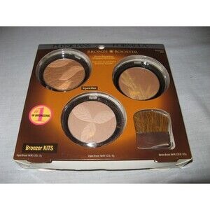 Physicians Formula Bronze Booster Kit Set w 3 Bronzer Shades and Brush NEW